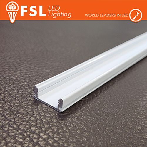 BARRA ALLUMINIO 6063 - U - 2m BIANCA 2000*17.3(12.3)*7.59