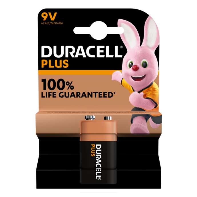 Batterie Duracell Alcaline Plus 9V