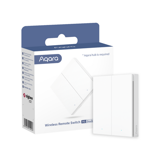 Aqara Interruttore/Pulsante remoto doppio Smart senza fili H1