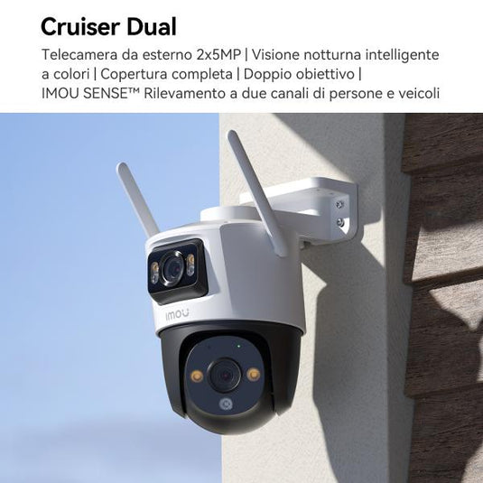 Imou Telecamera Cruiser Dual 10Mp PTZ IP/Wi-Fi Full-color 10MP 3.6mm IR