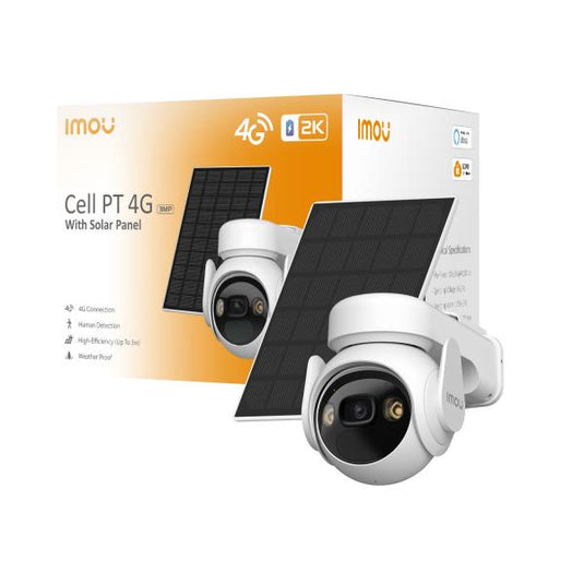 Imou Kit Telecamera Cell PT 4G 1Gen a batteria 2K 3Mp OUTDOOR 360+ pannello sol