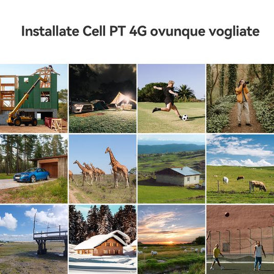 Imou Kit Telecamera Cell PT 4G 1Gen a batteria 2K 3Mp OUTDOOR 360+ pannello sol