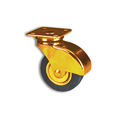 RUOTA PVC PIASTRA 38X38 OTT  40 MM