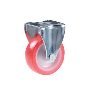 RUOTA NY/PU PIASTRA FISSA  MM 50