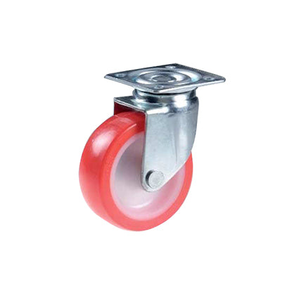 RUOTA NY/PU PIASTRA GIR.  MM 63