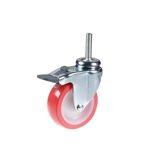 RUOTA NY/PU PERNO+FRENO  MM 63