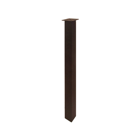GAMBA QUADRA PIASTRA FISSA 50X50 H. 710 NERA