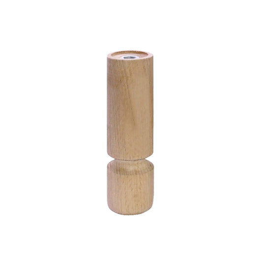 PIEDE H130MM D40 LEGNO GREZZO