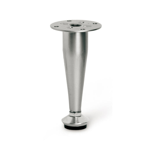PIEDE CONICO METALLO REGOLABILE H100 CROMATO