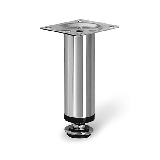 PIEDE TONDO METALLO REGOLABILE  30 H 100 CROMATO