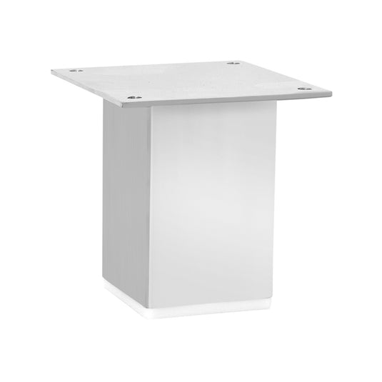 PIEDE QUADRO FISSO METALLO L 50X50 H 100 GRIGIO
