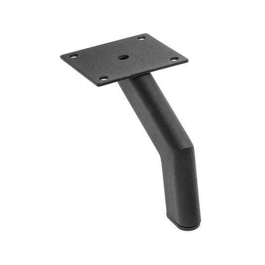 PIEDE FISSO METALLO DESIGN H 120 NERO GOFFRATO