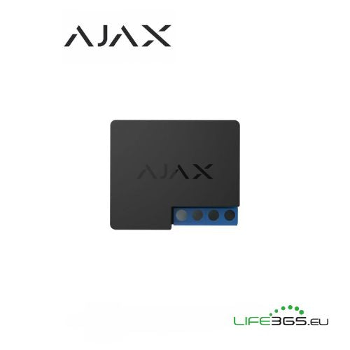 Ajax WallSwitch Relè di potenza per controllo remoto alimentazione AC nero
