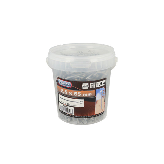SECCHIEL.1,5KG CHIODI TP2,5X55