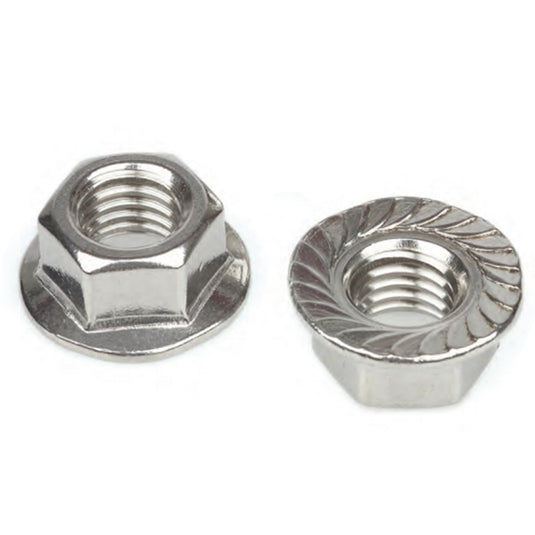 DADO FLANGIATO ZIGRINATO M10 INOX A2 PZ 4