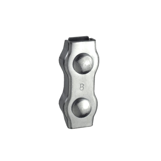 MORSETTO DUPLEX ZINCATO 8 MM.
