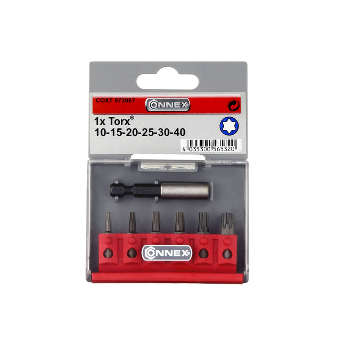 SET INSERTI TORX+ADATTATORE PZ7