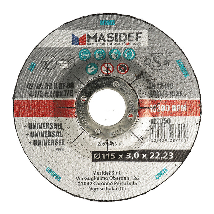 DISCO TAGLIO 115X3,0MM UNIVERSALE