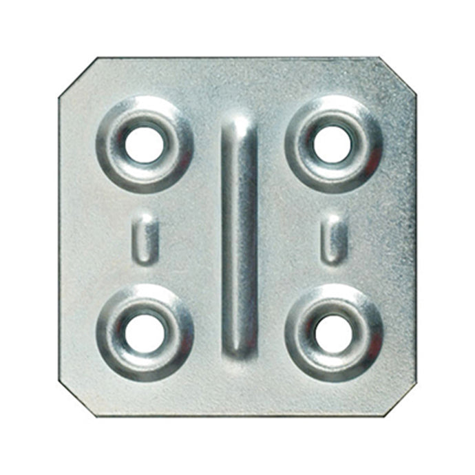 PIASTRINA QUADRA 40X40 ZINC. 4 PZ
