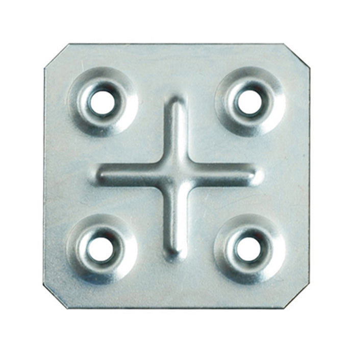 PIASTRINA QUADRA 45X45 ZINC. 4 PZ