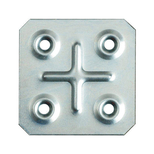 PIASTRINA QUADRA 45X45 ZINC. 4 PZ