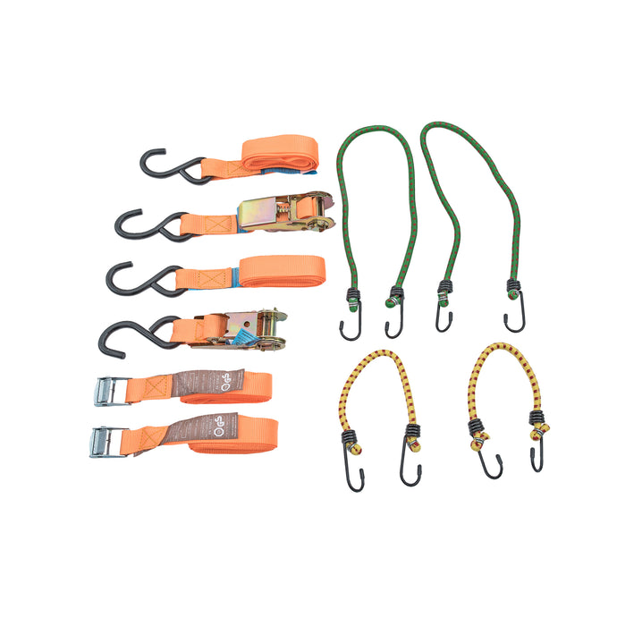 CINGHIA ANCORAGGIO KIT 8PZ TENDITORE+CAVO ELASTICO