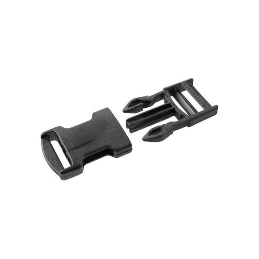 FIBBIA A SCATTO NYLON NERO X CINGHIA DA 25MM