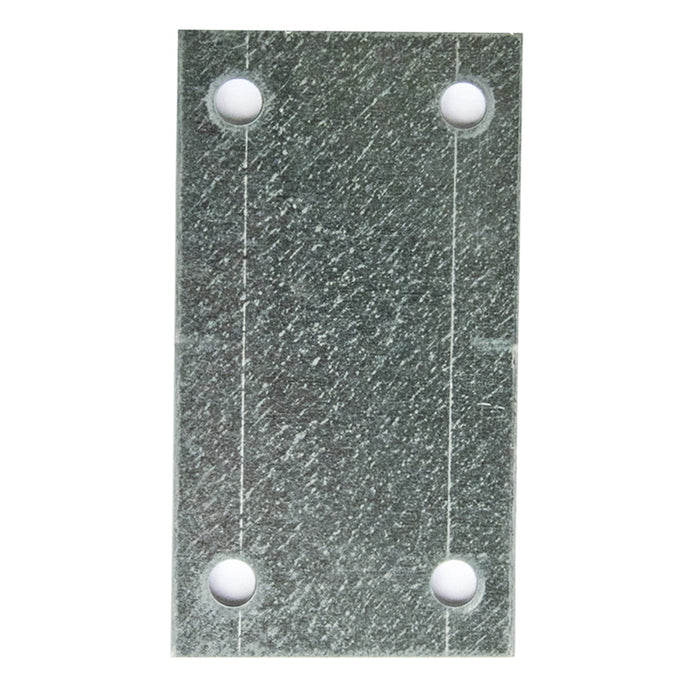 PIASTRA DRITTA 50X90 ZINC. 4 PZ