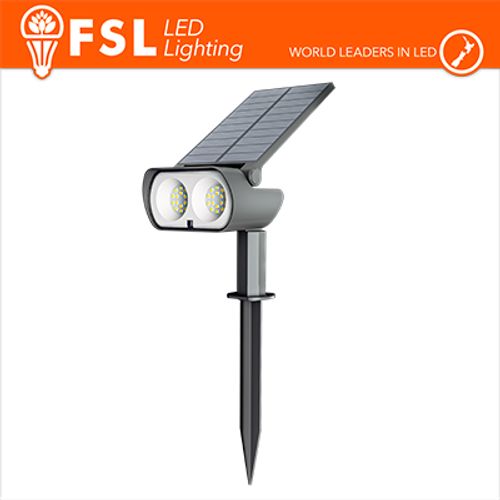 Picchetto da esterno LED solare cct 3white 15w (1.5led) con telecomando