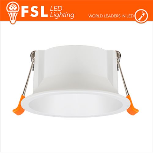 Ghiera fissa TONDA - Alluminio verniciato a polvere, foro 75mm BIANCA