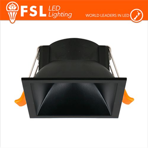 Ghiera fissa QUARDATA - Alluminio verniciato a polvere, foro 75*75mm NERO