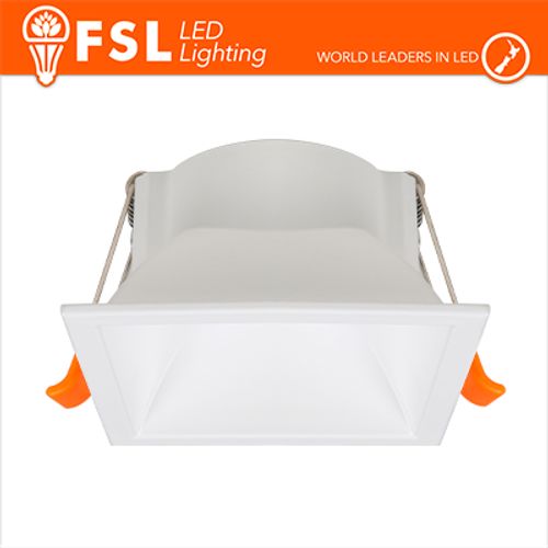 Ghiera fissa QUARDATA - Alluminio verniciato a polvere, foro 75*75mm BIANCA