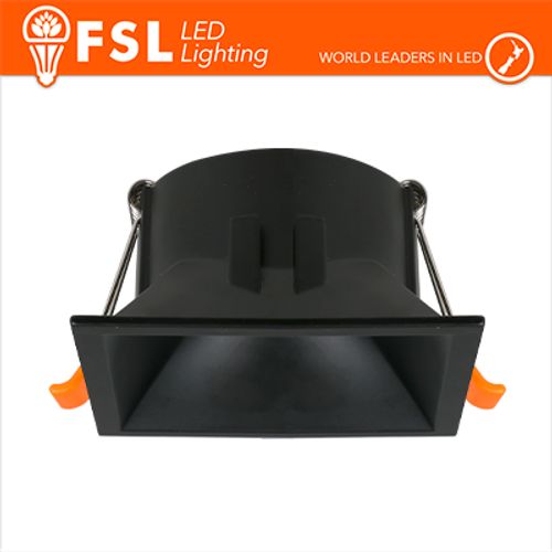 Ghiera orientabile QUARDATA - Alluminio verniciato a polvere, foro 80*80mm NERA