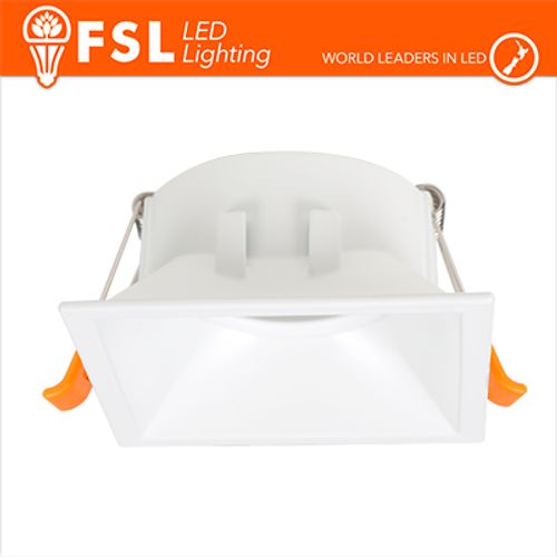 Ghiera orientabile QUARDATA- Alluminio verniciato a polvere, foro 80*80mm BIANCA