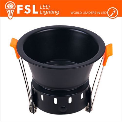 Ghiera fissa TONDA - Alluminio verniciato a polvere, foro 75mm BIANCA