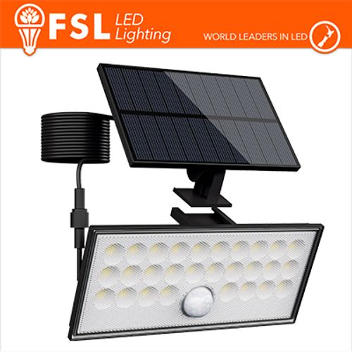 Faro da esterno solare con sensore di movimento 60W (6 led)
