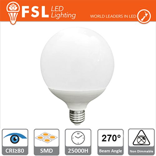 Lampada Globo 12cm - 24W 3000K E27