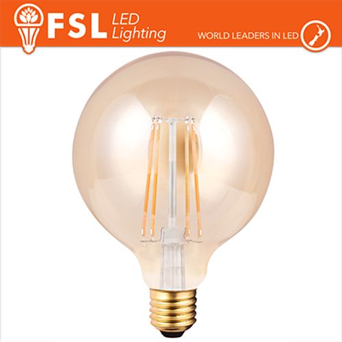 Lampada Globo Filamento Ambra 9,5cm - 6W 2200K E27 650LM