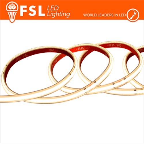 Striscia LED COB 5metri - IP65 4000K 24V 15W/m 1500lm/m CRI90
