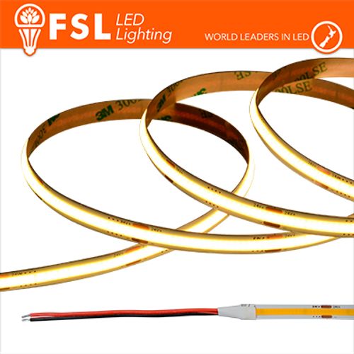 Striscia LED COB 5metri - IP20 4000K 24V 15W/m 1500lm/m CRI90