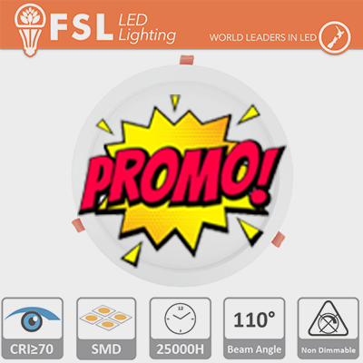 Downlight LED IP20 9W 6500K 650LM 110 FORO:135mm