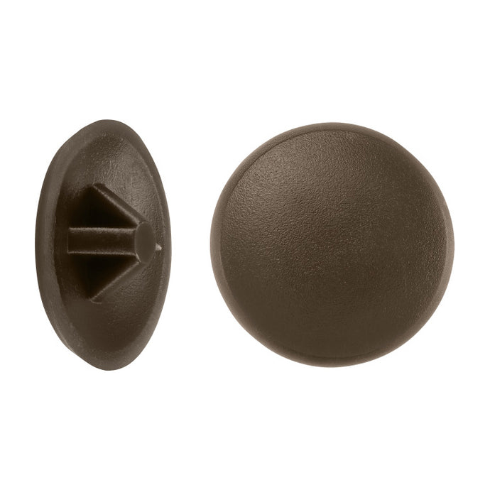 CAPPUCCI COPRIVITE PER VITI POZI PZ2 MARRONE PZ.50