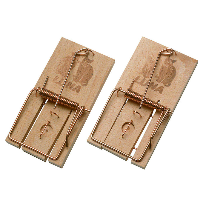 TRAPPOLE PER TOPI IN LEGNO 2 PZ