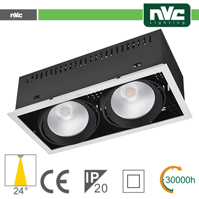 Incasso Multi lampada - 48w(2x24w) 4000k 3500lm>24 CRI90