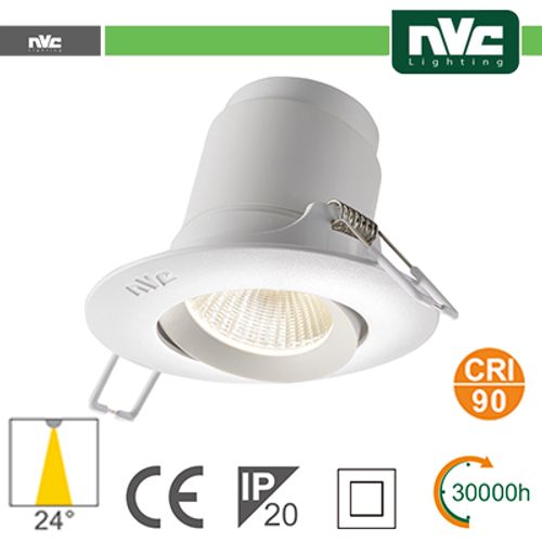Faro direzionabile LED IP20 9W 4000K 700LM 24 FORO:95mm