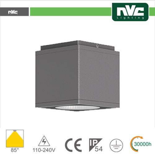 Downlight Cubo LED IP54 da soffitto - 8W 640lm 3000k 30