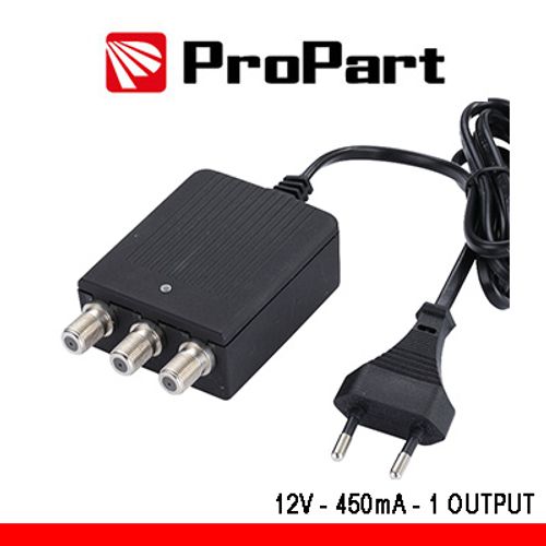 Alimentatore per amplificatori d'antennaTV 12V 450mA 2uscite