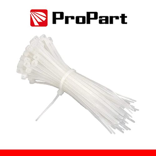 Fascette elettricista nylon 2,5x200mm Bianco 100pz