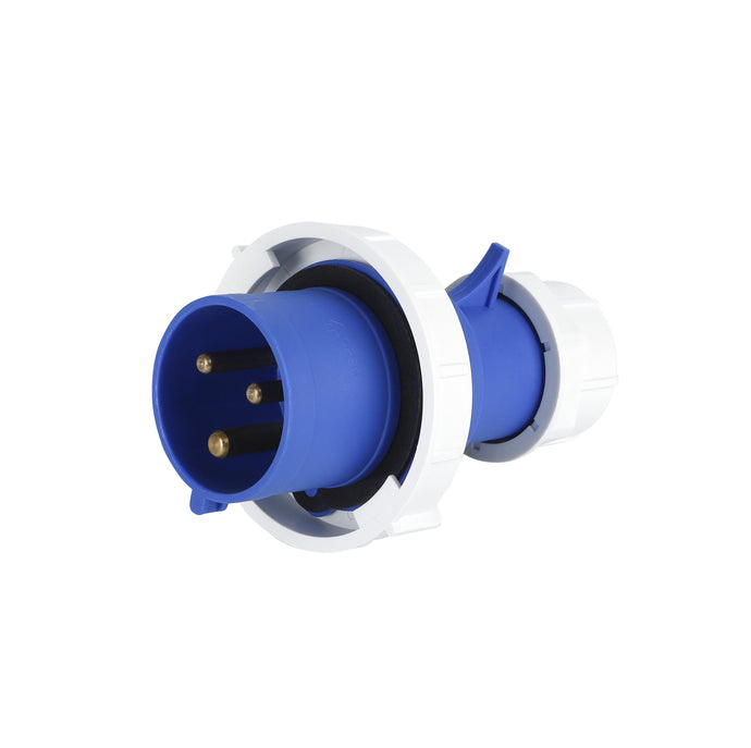 Spina Mobile Diritta Indust. CEE 16A-6h 2P+T 220-250V IP67