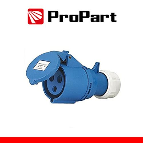 Presa Mobile Diritta Indust. CEE 16A-6h 2P+T 220-250V IP44